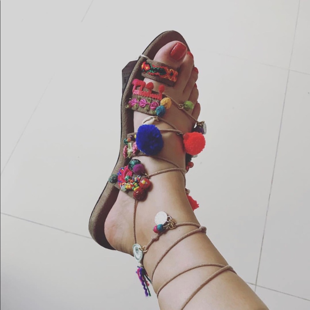 Cutest bohemian style sandals